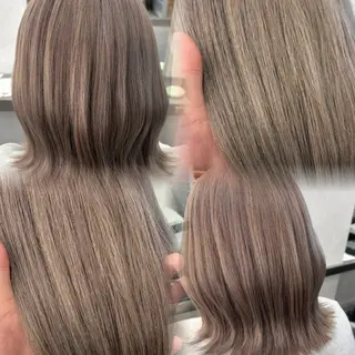 セミロング カラー ヘアアレンジ 韓国透明感🇰🇷 SAKURAのヘアスタイル