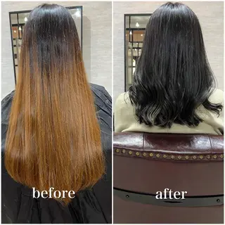 ミディアム 縮毛矯正×髪質改善 店長　DAITOのヘアスタイル