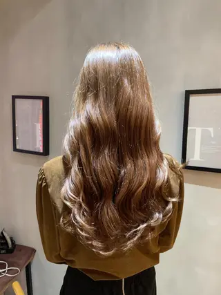 ロング 複雑履歴に対応ブリー チ無しダブルカラーのヘアスタイル