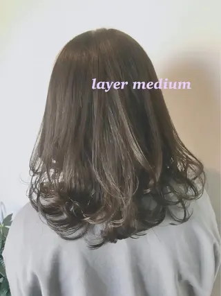 ミディアム カラー ヘアアレンジ topstylist 芳賀みなみのヘアスタイル