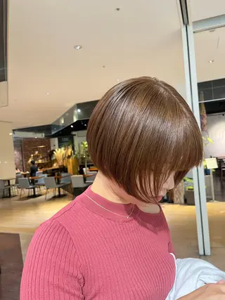 ショート マンツーマン 縮毛矯正/マユコのヘアスタイル