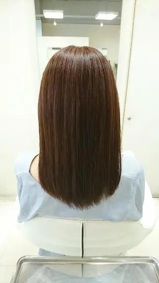 セミロング nagane sayakaのヘアスタイル