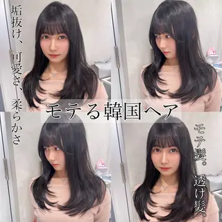 セミロング カラー レイヤー/縮毛矯正 のマスター【タケル】のヘアスタイル