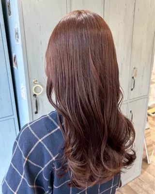 セミロング カラー ブラウンカラー 🫧tomoka🫧のヘアスタイル