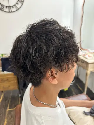 パーマ メンズ 齋藤 拓麻のヘアスタイル