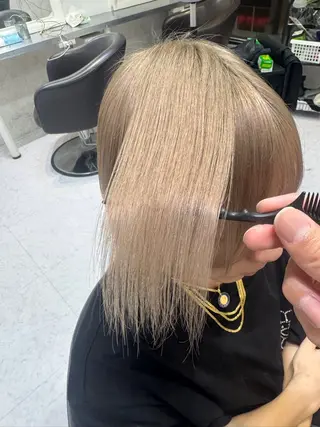 ショート tatsuya新宿 縮毛矯正/髪質改善のヘアスタイル