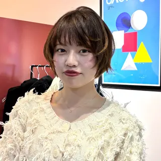 ショート cope'u 本店所属・【梅田】ハッシュ /デザインカラーのヘアスタイル