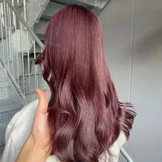 セミロング カラー 大人っぽ♡上品な暖色 ♡ブリーチなし♡のヘアスタイル
