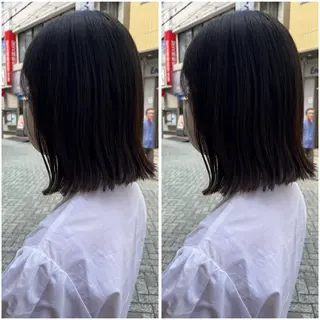 ミディアム カラー 🌼二本柳 🌼のヘアスタイル