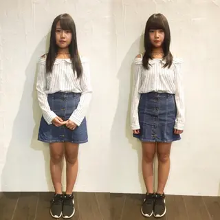 ロング 髪質改善縮毛矯正 専門店のヘアスタイル