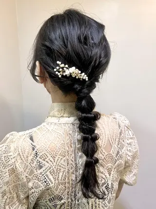 ヘアアレンジ 🤍ヘアセット.ヘア アレンジ湯山詩織🤍のヘアスタイル