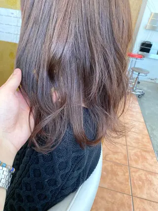セミロング カラー ✨髪質改善専門店✨ QOLU✨のヘアスタイル