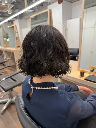ミディアム miwa/ボブパーマ /モードボブのヘアスタイル