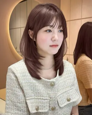 ミディアム 大宮韓国ハッシュ🪽 GLROWseriのヘアスタイル