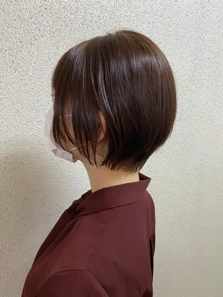 ショート 艶髪✨髪質改善カラー 楠本浩子のヘアスタイル