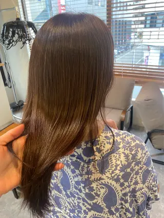 セミロング 🪞艶カラー/ボブ/ 矯正/高橋亜実🪞のヘアスタイル