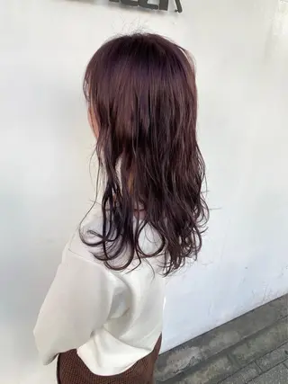 セミロング カラー 東條 克義のヘアスタイル