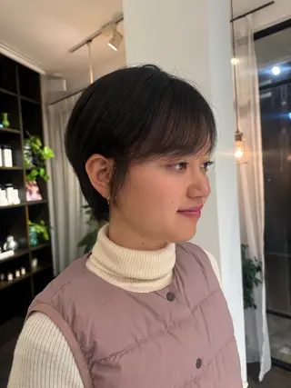 ショート 西野 優夏のヘアスタイル