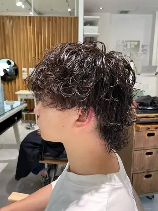 ショート パーマ メンズ メンズカット/ニュア ンスパーマkaitoのヘアスタイル