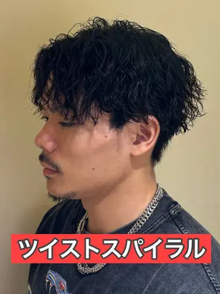 ショート パーマ メンズ メンズパーマ&メンズ 縮毛矯正/平野/渋谷のヘアスタイル