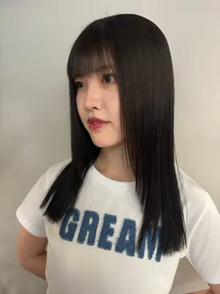 セミロング カラー 高畑 恵莉 👒 暖色 / 艶髪 🧺のヘアスタイル