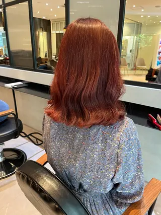 ミディアム カラー オリーブカラー🫒/ ハッシュカット/みゆのヘアスタイル