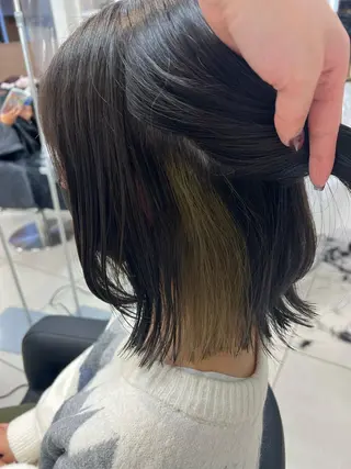 ミディアム カラー 【暖色カラー特化】 中山由梨のヘアスタイル