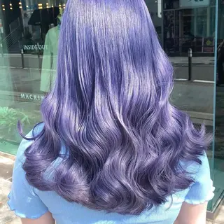 ロング カラー MOMO艶髪 🩵モテカラーのヘアスタイル
