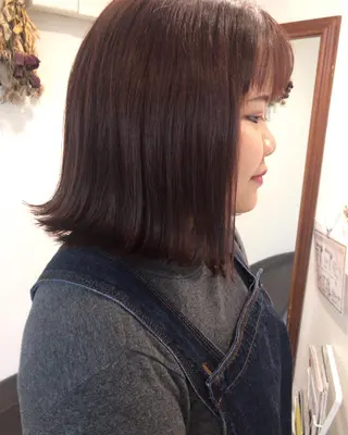 ショート カラー クニモトハルナ ボブ/柔らかカラーのヘアスタイル
