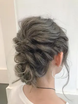 ミディアム ヘアアレンジ GiseL天神カラー 髪質改善/ブリーチのヘアスタイル