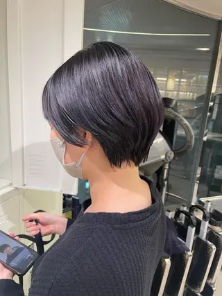 ショート カラー ヘアアレンジ 野町好花 レイヤー/髪質改善のヘアスタイル