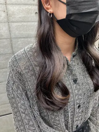 ロング ✨色持ちの良い艶 カラー✨蟹江真世のヘアスタイル