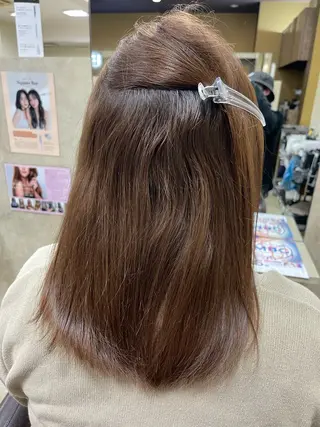セミロング 縮毛・酸性ストレート 特化のヘアスタイル