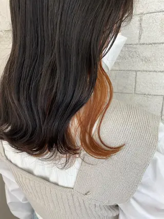 セミロング カラー 🦋YUI 髪質改善 ブリーチ　着付け🦋のヘアスタイル