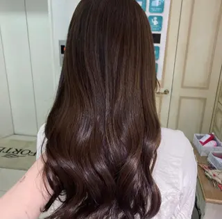 ロング カラー ヘアアレンジ 透明感カラー 古山 結季🌙🖤のヘアスタイル