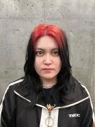 セミロング 💙ハイトーン／韓国 style あかねのヘアスタイル