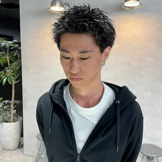 ショート カラー パーマ メンズ 🔥メンズ 特化🔥菊水皐暉🔥のヘアスタイル