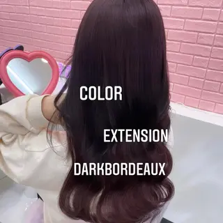 ロング カラー エクステ🩵ブリーチ 韓国ヘア🩵KAEのヘアスタイル