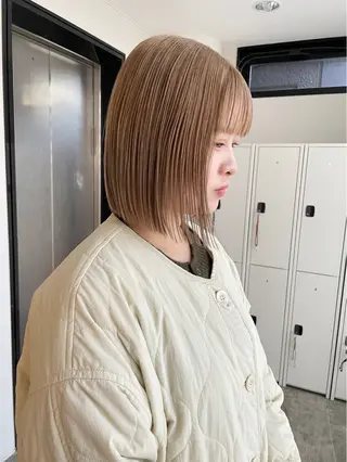 ミディアム 透明感カラー/ボブ/ yuukaのヘアスタイル