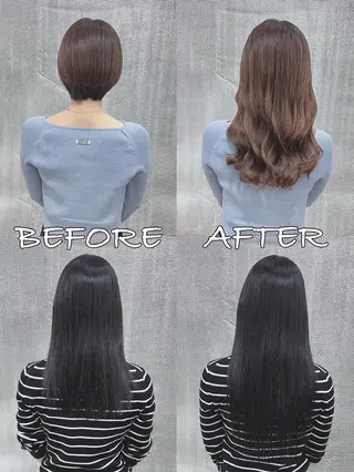 ロング カラー ヘアアレンジ LIP 大阪本店 エクステ 堀谷和孝のヘアスタイル
