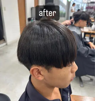 メンズ カズキ🌼曲がる 縮毛矯正のヘアスタイル