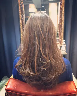 ロング 縮毛矯正×髪質改善 店長　DAITOのヘアスタイル