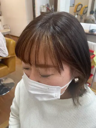 ミディアム カラー おとみ ✂︎のヘアスタイル