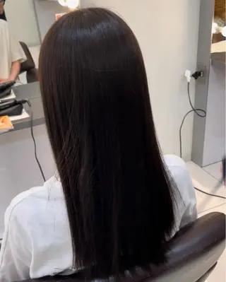 ロング くすみ あやなのヘアスタイル