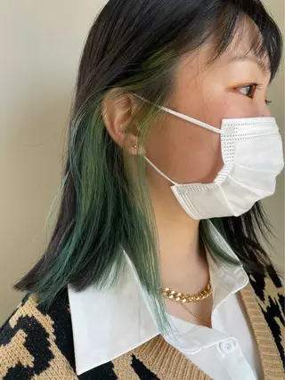 ロング カラー 武井　弘希 ブリーチなしカラー✨のヘアスタイル