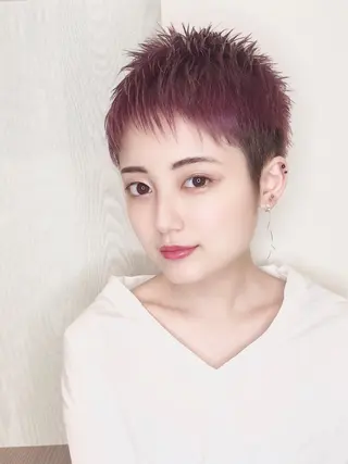 ショート ブリーチ/髪質改善 NYNY大久保のヘアスタイル