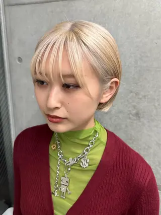 ショート カラー 原宿アンリ 山下卓也のヘアスタイル