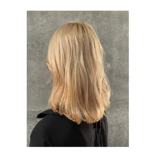 ミディアム マツノ ユウキのヘアスタイル