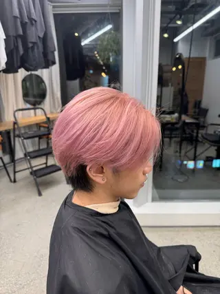 ショート カラー メンズ シャドウパーマ No.1うえちりくのヘアスタイル