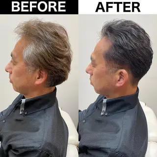 カラー パーマ メンズ Soleria 田中慎一のヘアスタイル